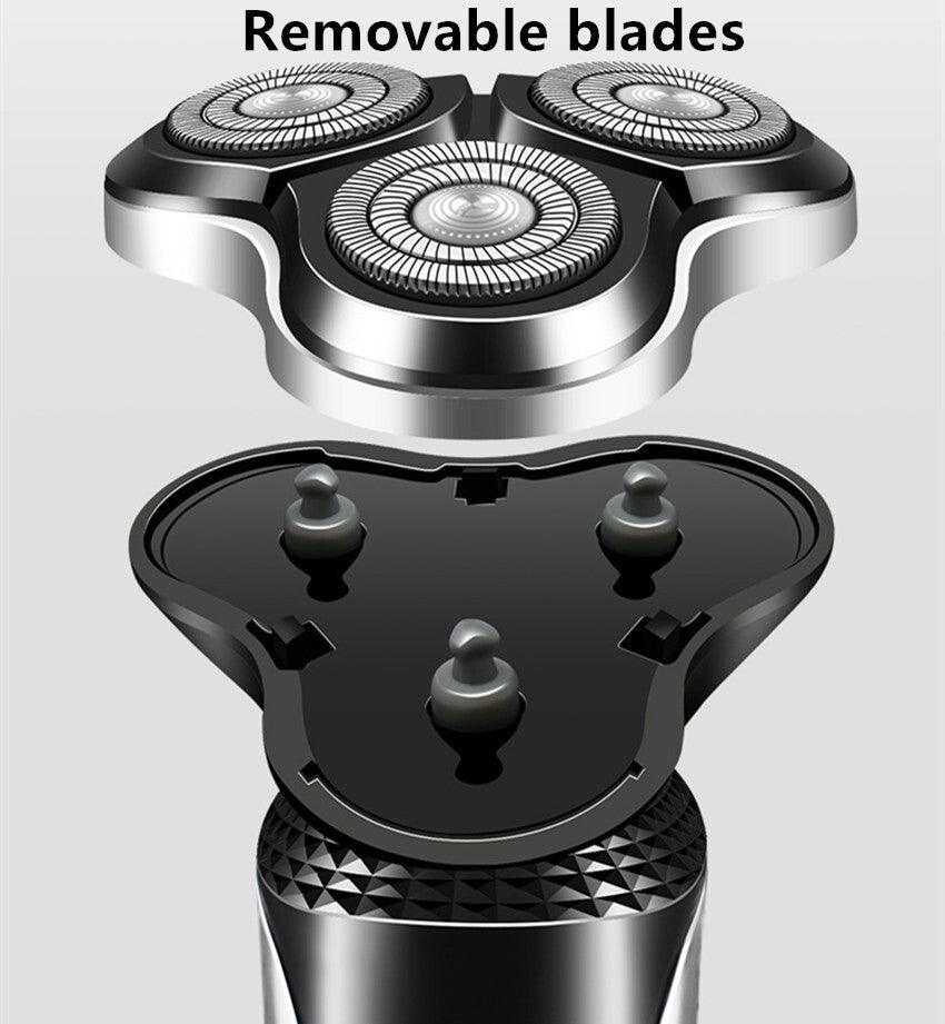 Electric Shaver for Men Rotary Waterproof Beard Trimmer cjdropshipping