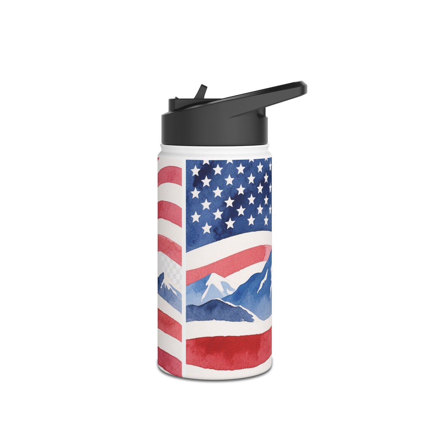 Stainless Steel Water Bottle, Standard Lid.