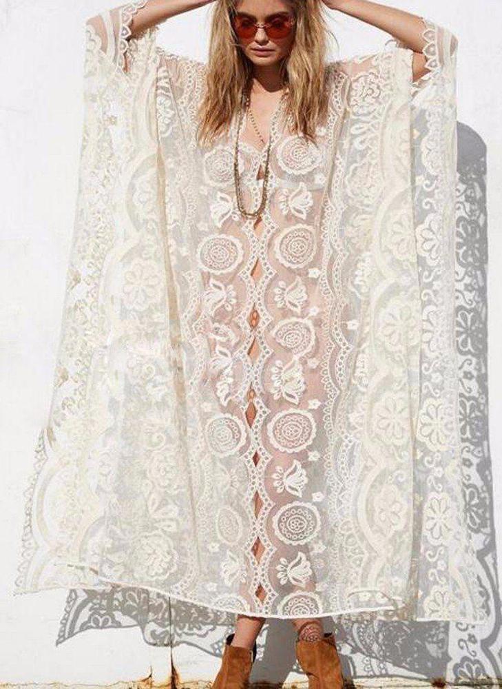 Hippie Boho Lace Beach Party Dress – Free-Spirited, Flowy & Festival Ready.