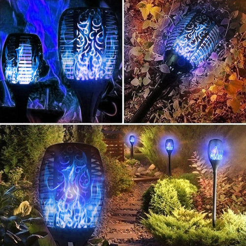 4 Pack Solar Torch Lights – Outdoor 12 LED Flickering Flame Solar Lamps Bright Starz Store