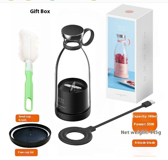 350ML Portable Electric Juicer Blender – USB Rechargeable Smoothie Maker Cup for Home & Travel cjdropshipping