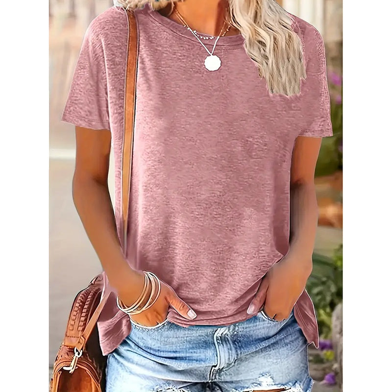 ☀️ 3-Pack Women’s Summer T-Shirts – Basic Casual Short Sleeve Loose Fit Tops 2025 Trend.