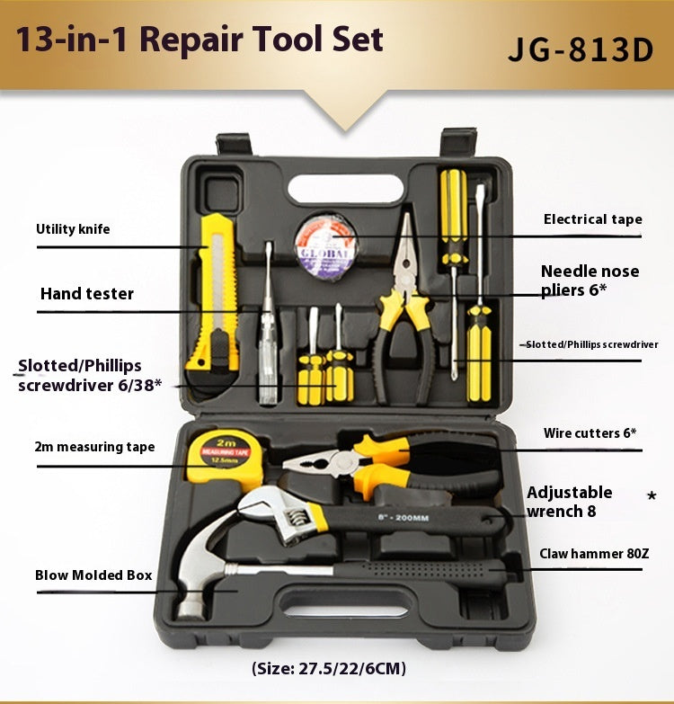 Household Repair Tool Kit | Complete Hardware Tools Set for Home DIY Repairs - Bright Starz Store