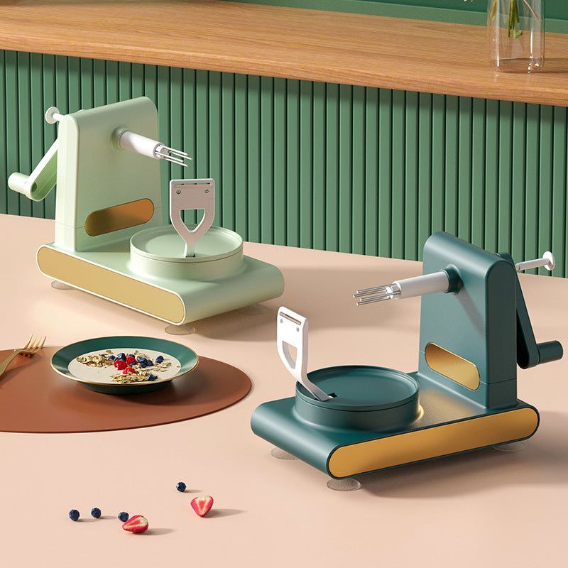 Hand-Cranked Multifunctional Peeler Machine | Vegetable & Fruit Cutter, Slicer & Corer Tool cjdropshipping