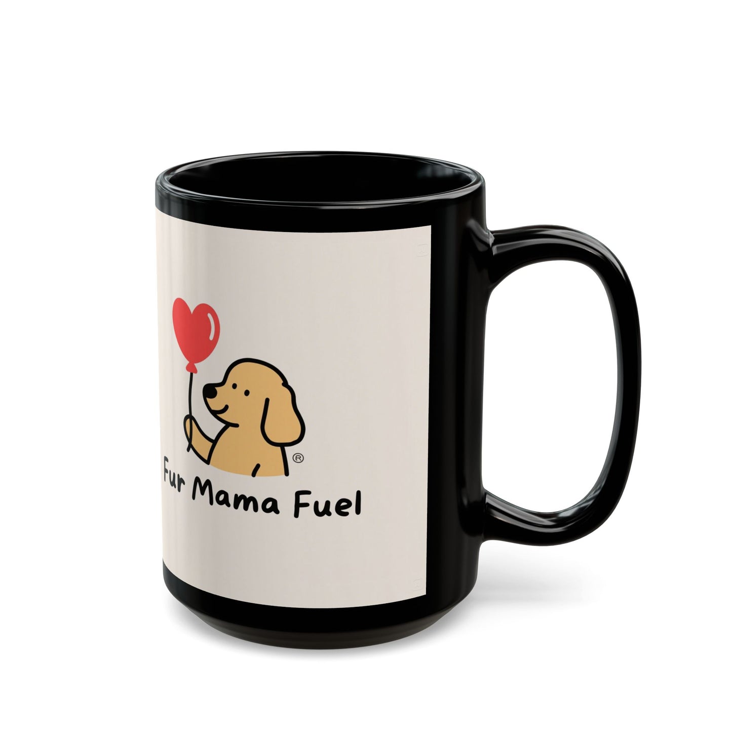 Mug - Fur Mama Fuel Adorable Pet Lover Coffee Cup, Gifts for Dog Moms, Cute Dog Design, 11oz & 15oz Variant.
