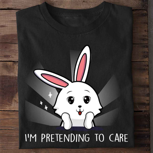 Rabbit Print Short-Sleeved Team Fabric – Cute Animal Pattern Material for Custom Shirts.