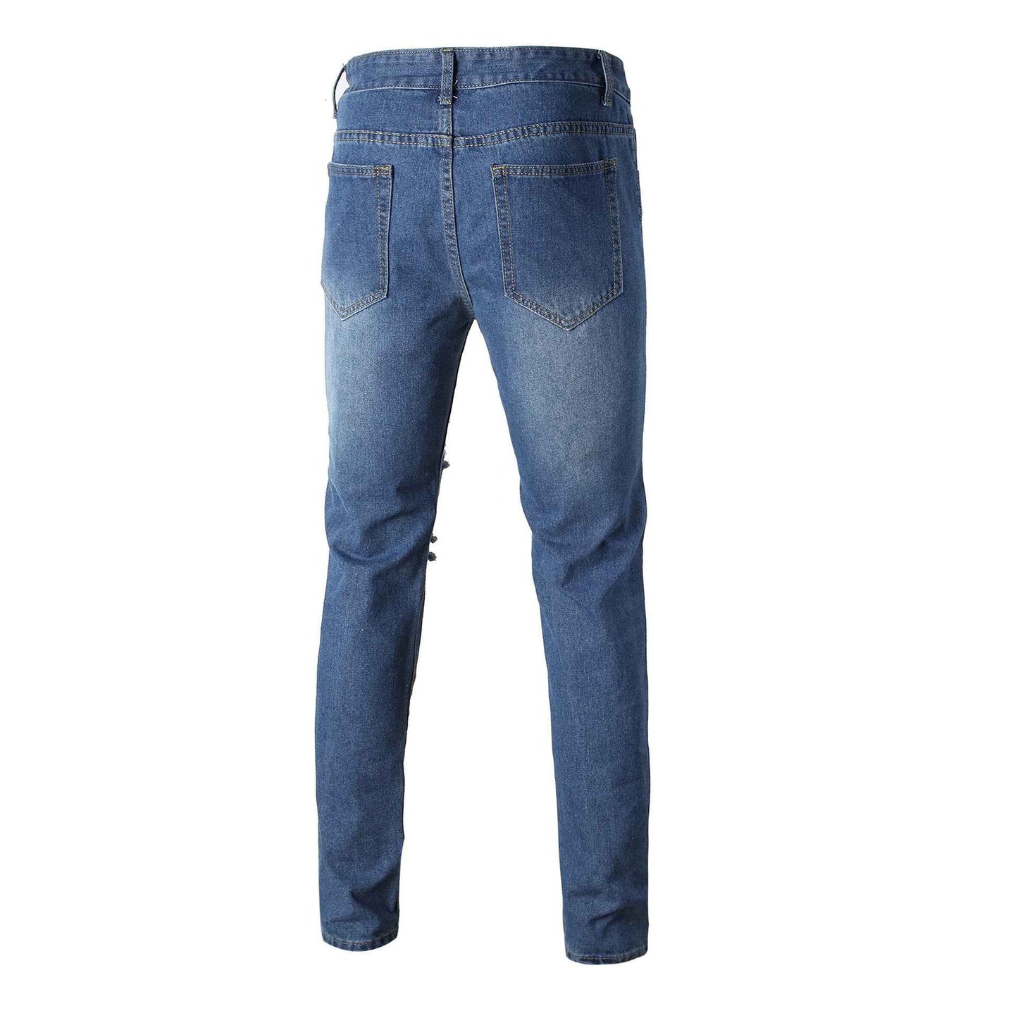 Slim Fit Slim Straight Motorcycle Pants – Men’s Biker Style Casual Trousers.