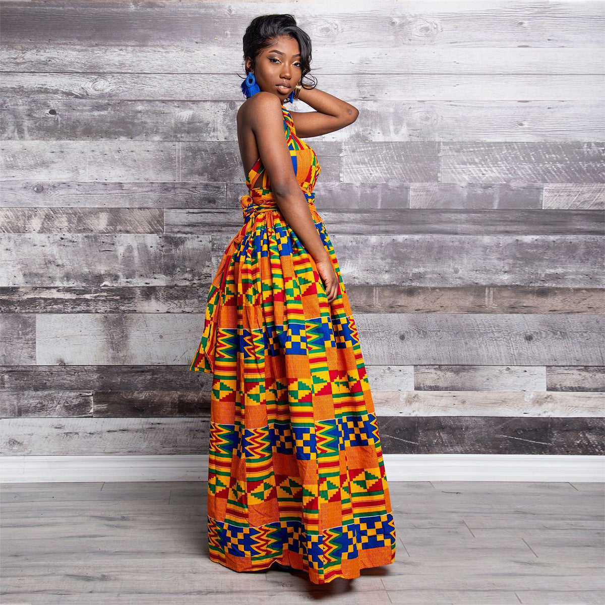 Elegant Women’s Maxi Dress – Long Flowing Evening, Beach & Party Dress for Summer/Fall.