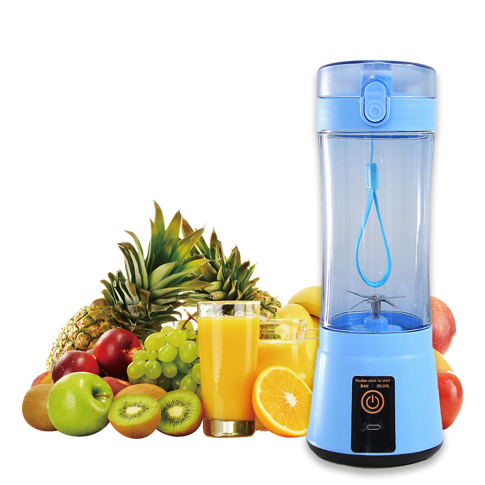 Portable Electric Fruit Juicer – USB Rechargeable Mini Smoothie Blender for Summer Drinks.