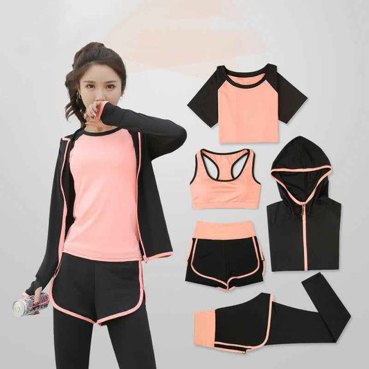 Women’s Yoga Clothing Sports Suit – Slim-Fit Leggings & Matching Workout Top.