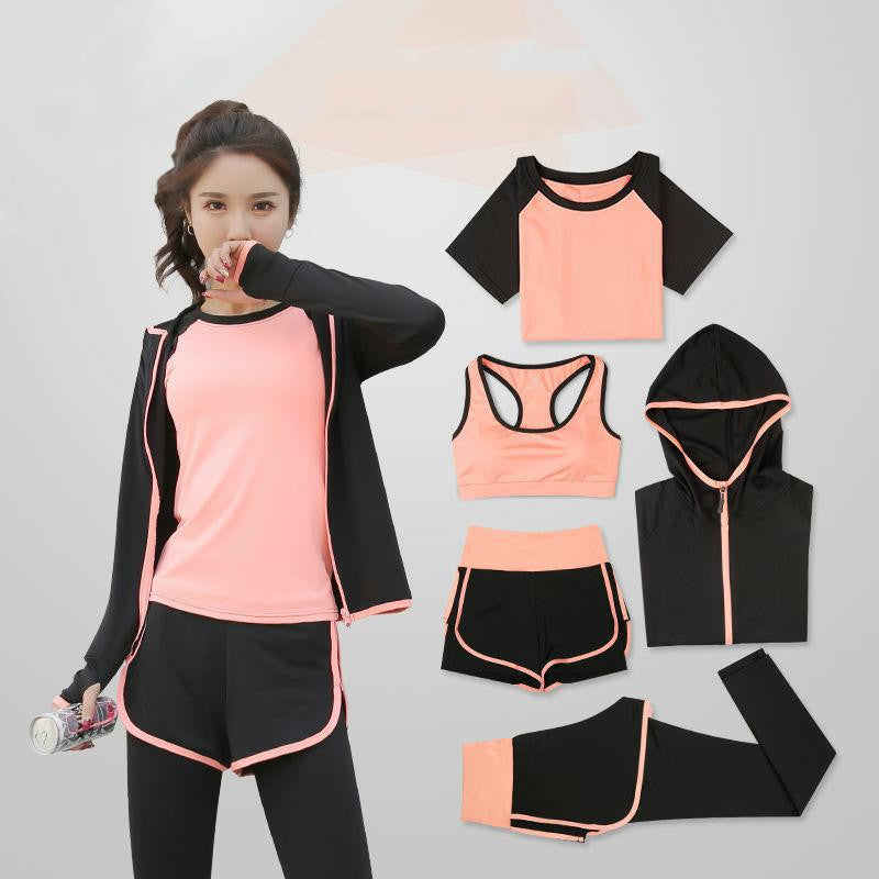 Women’s Yoga Clothing Sports Suit – Slim-Fit Leggings & Matching Workout Top.