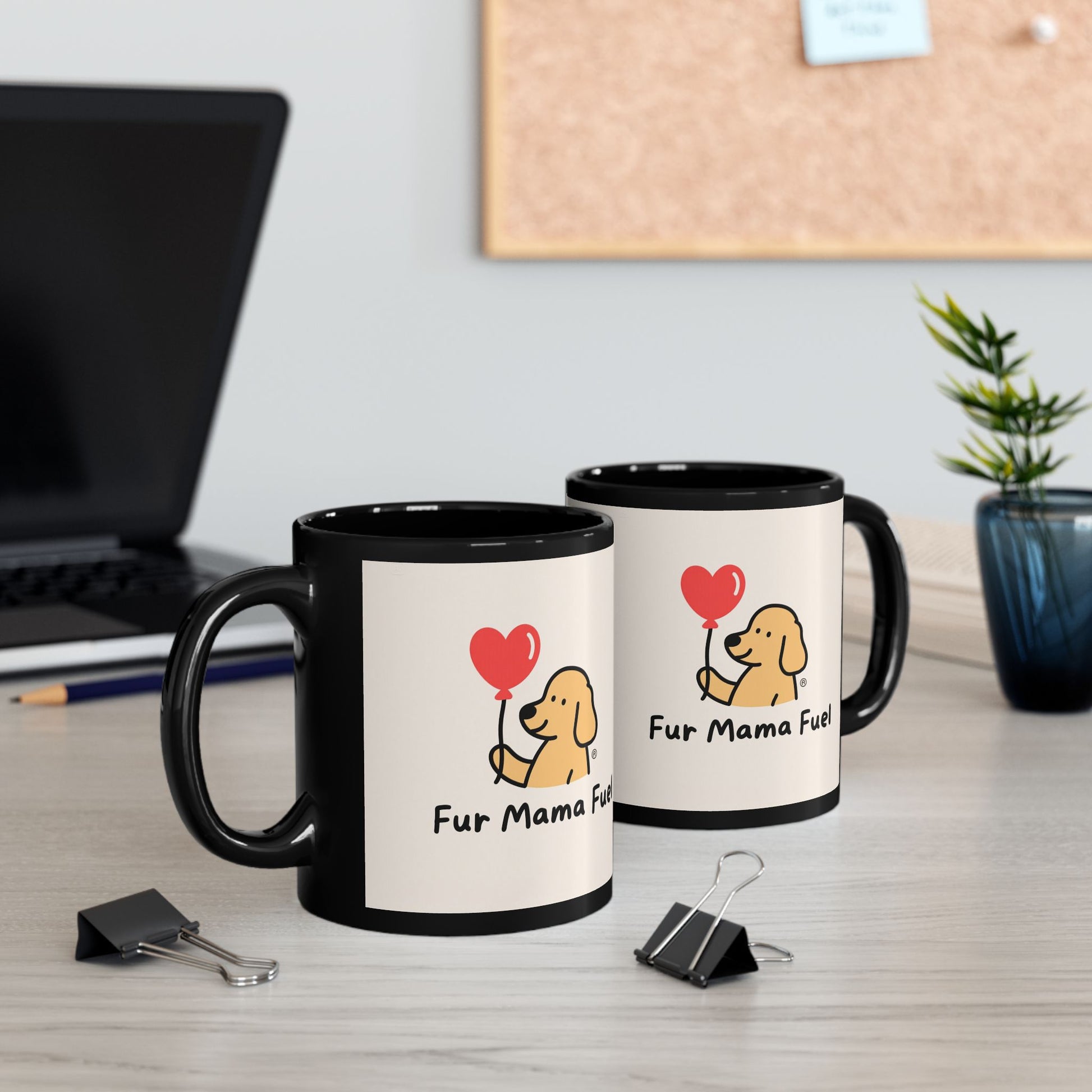 Mug - Fur Mama Fuel Adorable Pet Lover Coffee Cup, Gifts for Dog Moms, Cute Dog Design, 11oz & 15oz Variant.
