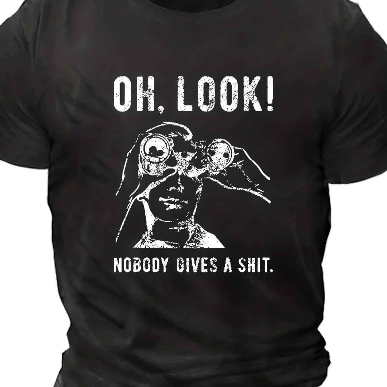 Men’s Oversized Novelty T-shirt – Telescope Print Summer Tee for Tall Men.