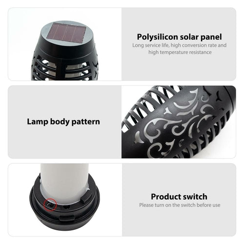 4 Pack Solar Torch Lights – Outdoor 12 LED Flickering Flame Solar Lamps Bright Starz Store