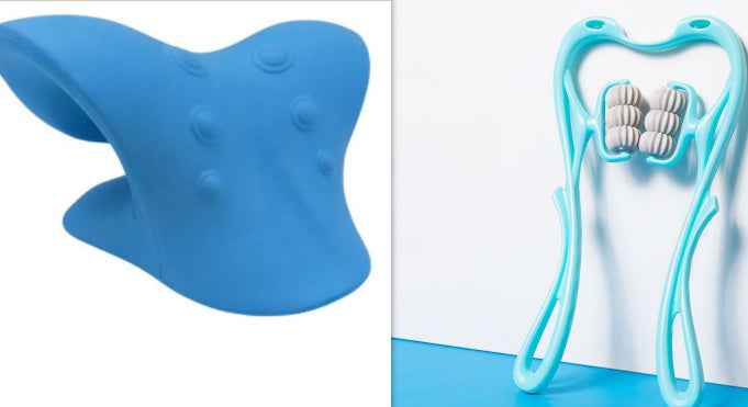 Multifunctional Six-Wheel Manual Neck Massager Roller – Pain Relief & Relaxation Tool