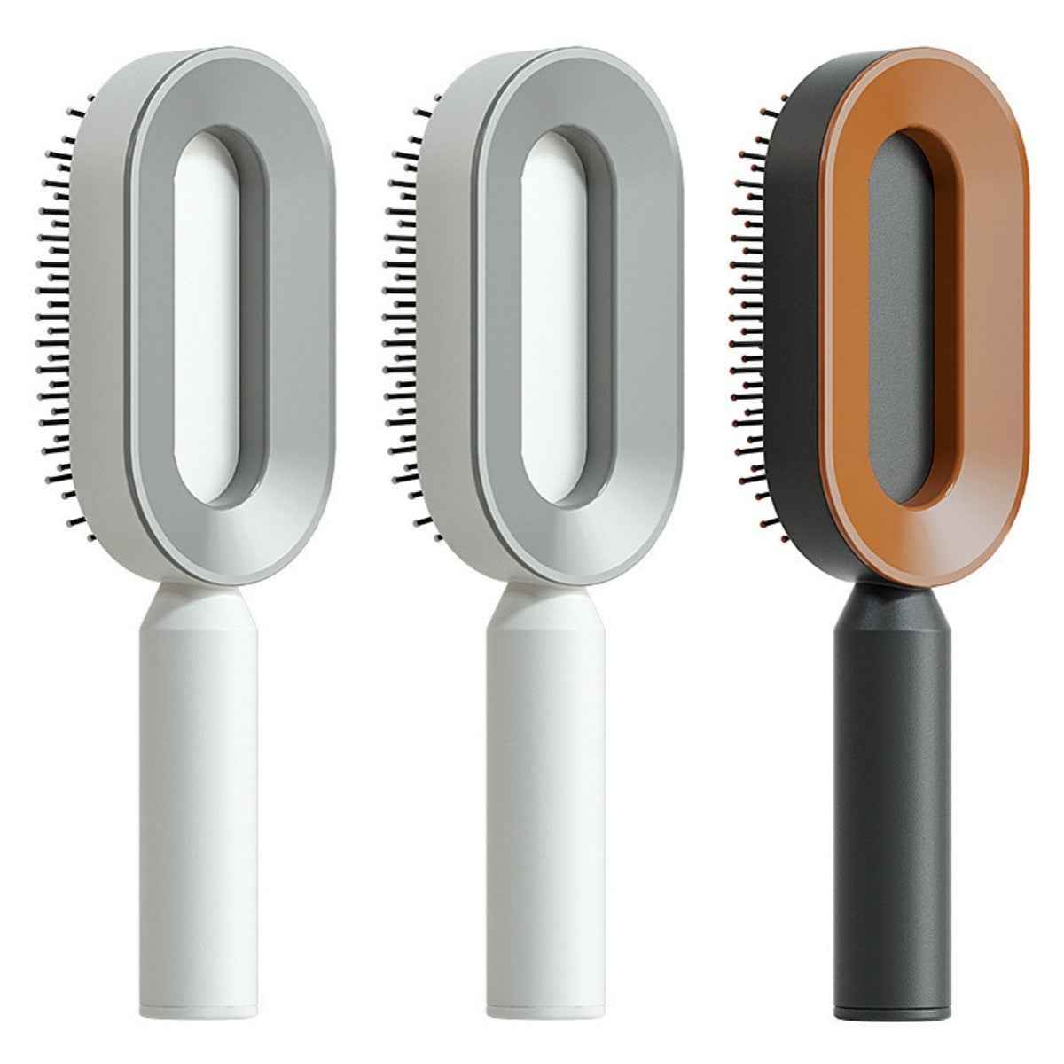 Self-Cleaning Anti-Static Hair Brush – One-Key Airbag Scalp Massager for Women
