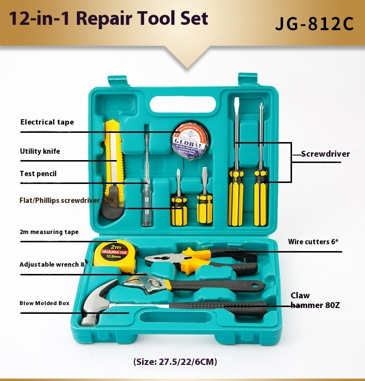 Household Repair Tool Kit | Complete Hardware Tools Set for Home DIY Repairs - Bright Starz Store