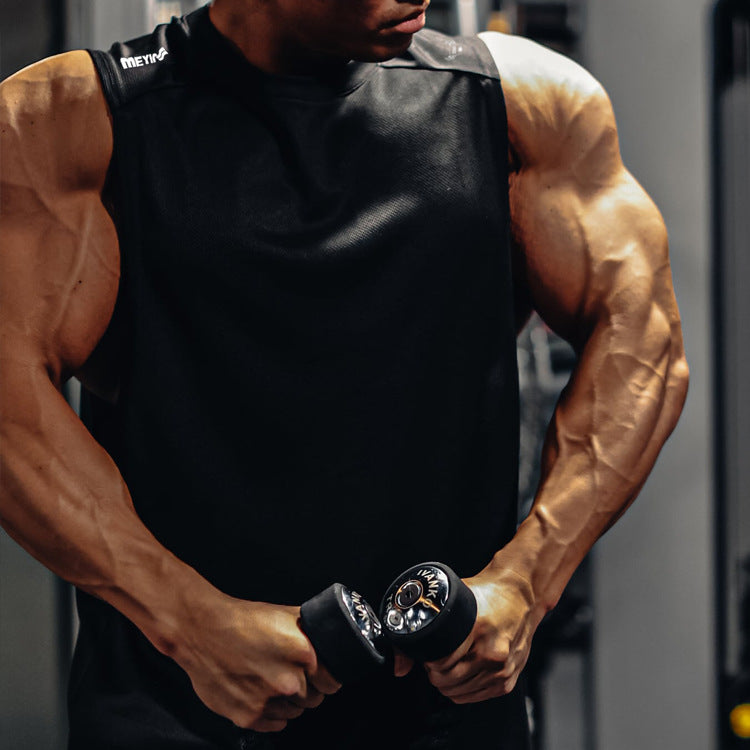 Men’s Quick-Dry Sleeveless Mesh Tank Top – Loose Fit Summer Sports Undershirt cjdropshipping