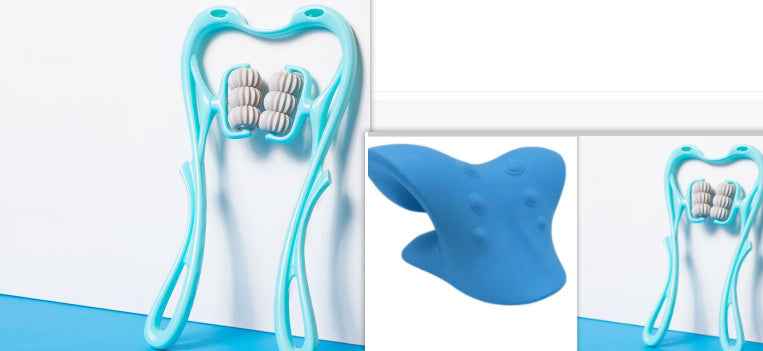 Multifunctional Six-Wheel Manual Neck Massager Roller – Pain Relief & Relaxation Tool