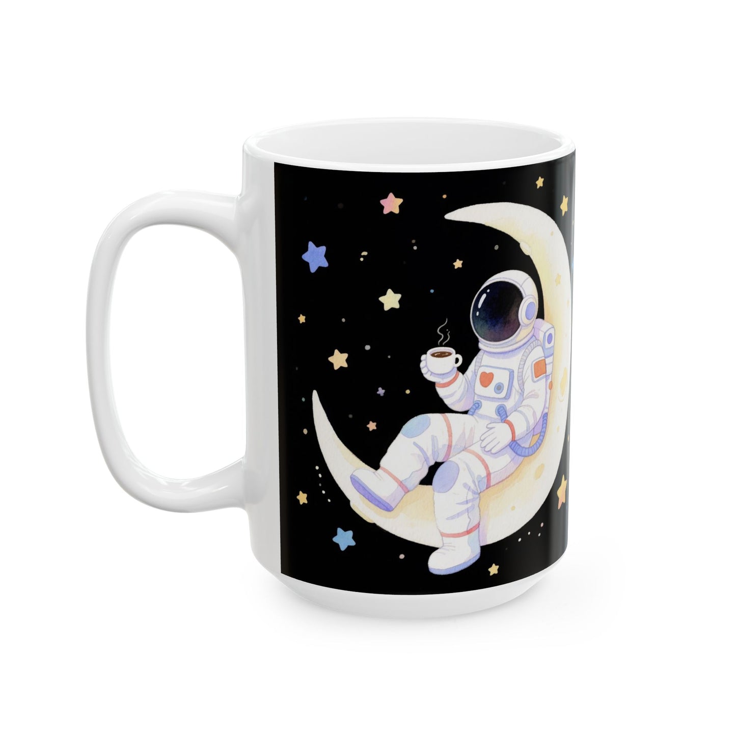 Cosmic Adventure Ceramic Mug Space Lover Gift, Space Decor Astro Mug, Night Sky Mug.