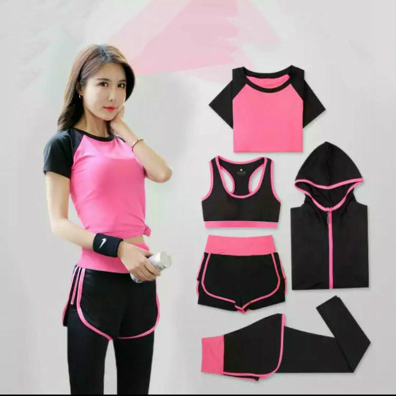 Women’s Yoga Clothing Sports Suit – Slim-Fit Leggings & Matching Workout Top.