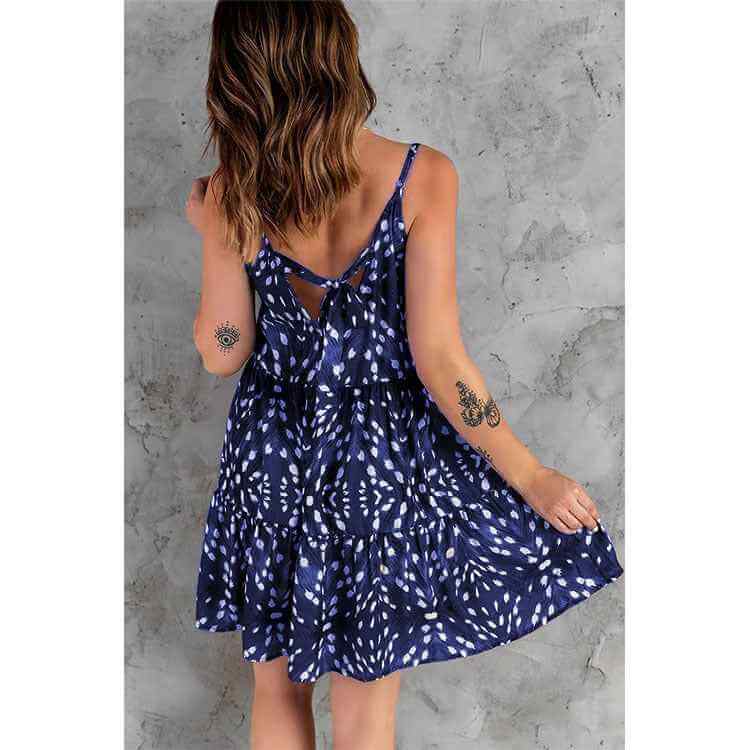 Printed Boho Commuter Sling Dress – Lightweight, Chic & Effortless Everyday Style.