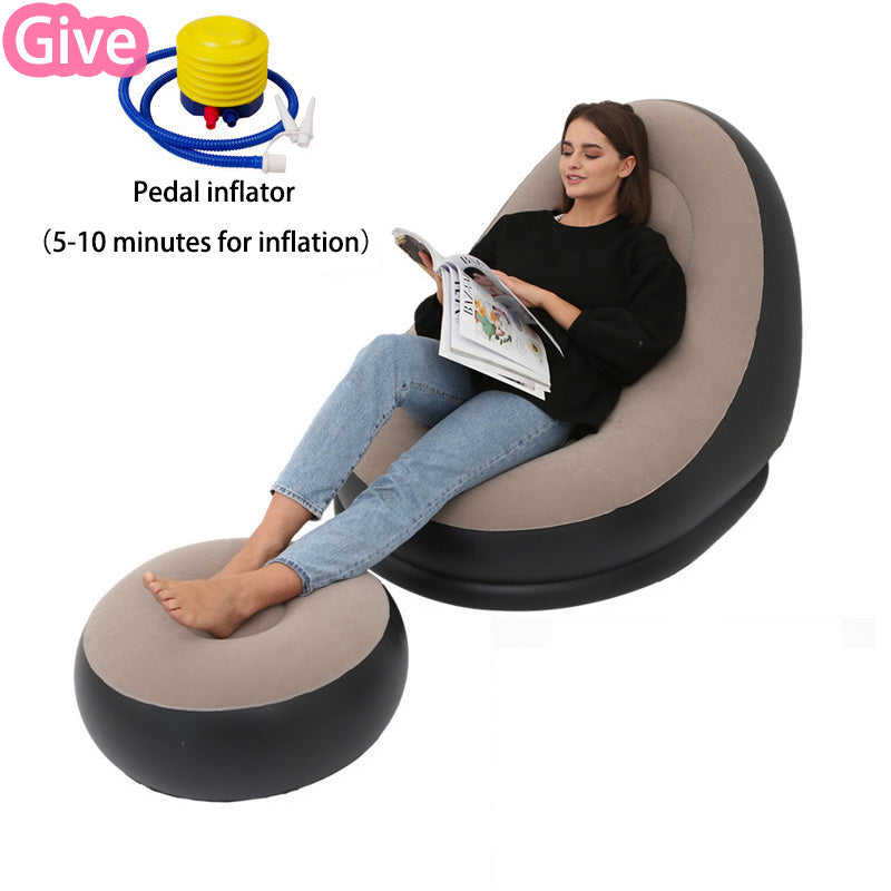 Inflatable Lazy Bean Bag Sofa | Folding Portable Lounge Chair for Home & Outdoor cjdropshipping