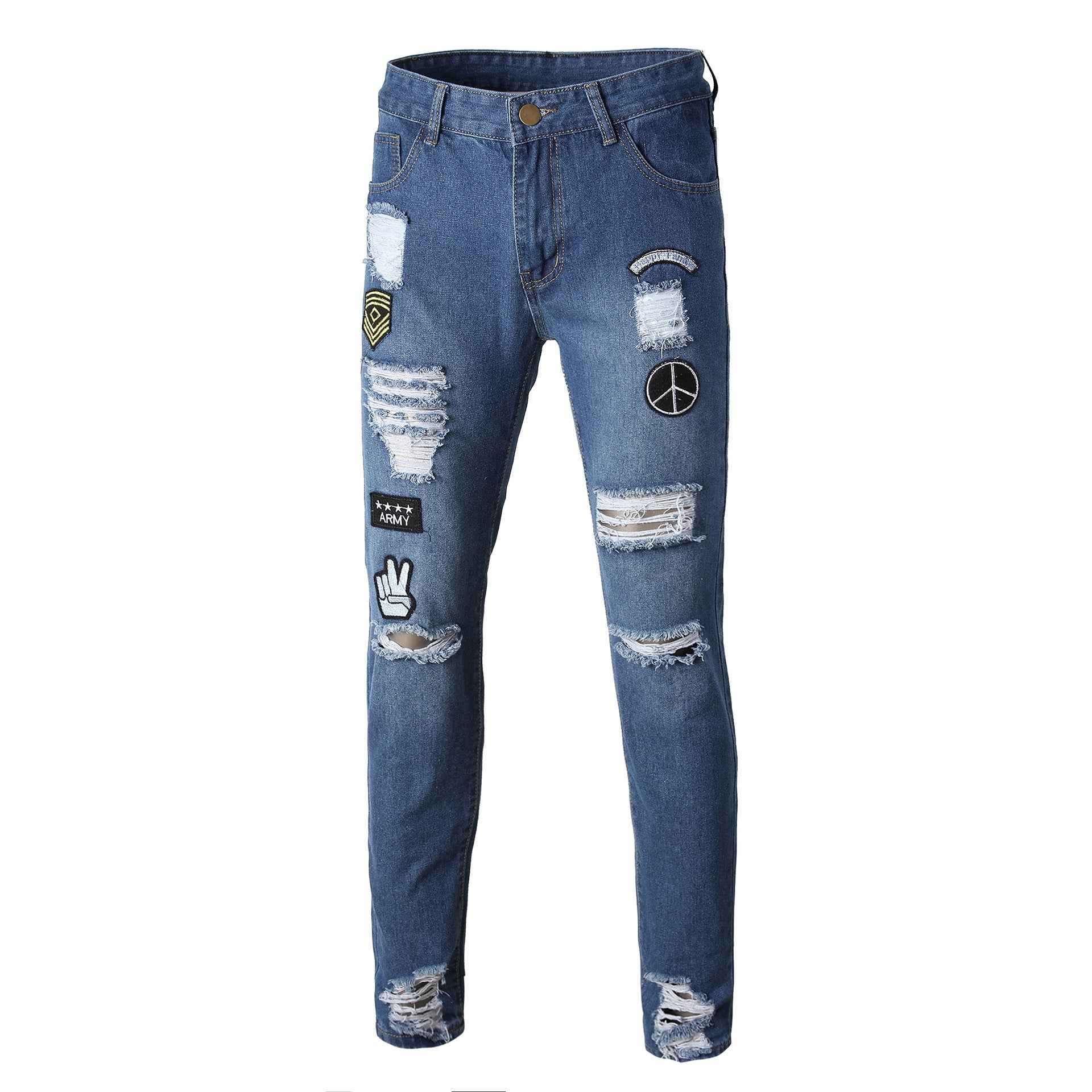 Slim Fit Slim Straight Motorcycle Pants – Men’s Biker Style Casual Trousers.