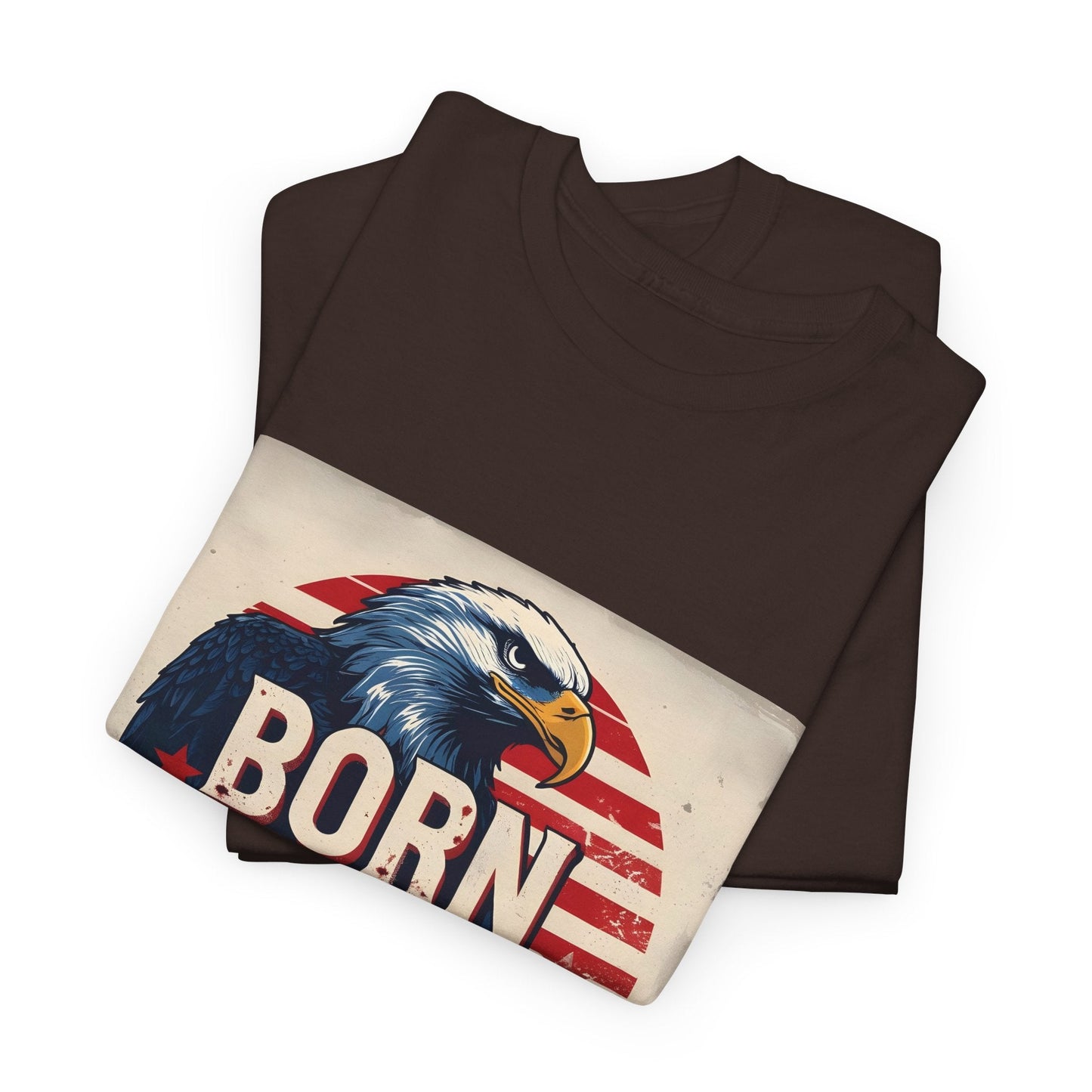 Patriotic Unisex Tee - Born Free Live Loud American Pride Shirt Printify