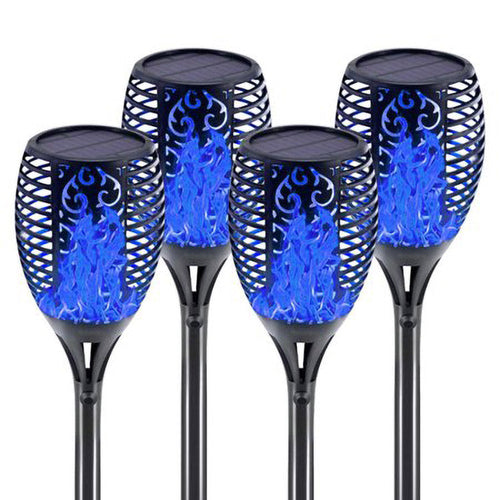 4 Pack Solar Torch Lights – Outdoor 12 LED Flickering Flame Solar Lamps Bright Starz Store