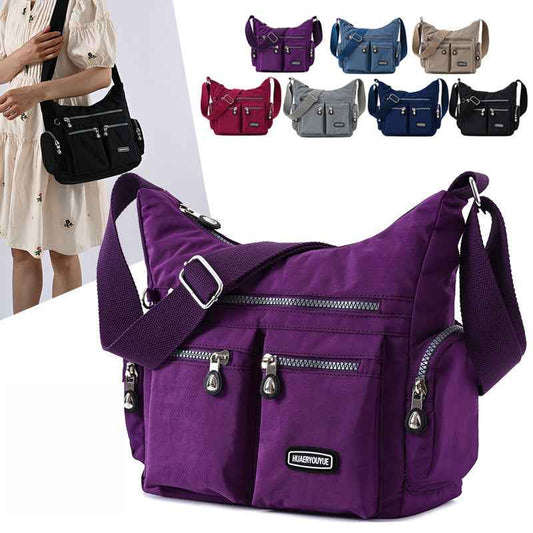 Women’s Waterproof Multi-Pocket Crossbody Bag – Stylish & Practical Shoulder Bag.