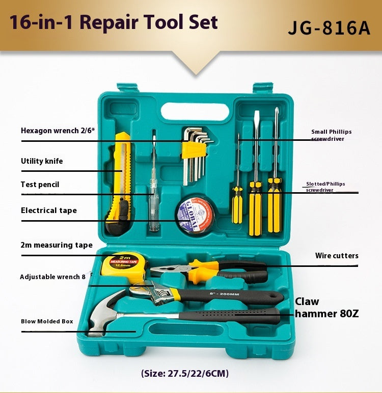 Household Repair Tool Kit | Complete Hardware Tools Set for Home DIY Repairs - Bright Starz Store