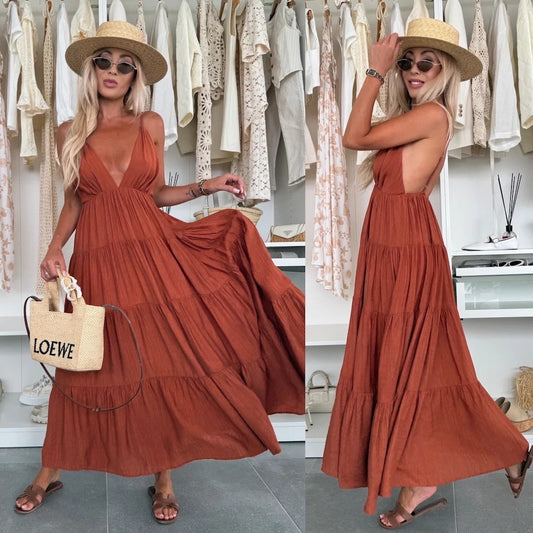 European & American Summer Sexy Suspenders Stitching Dress for Women – Stylish & Trendy cjdropshipping