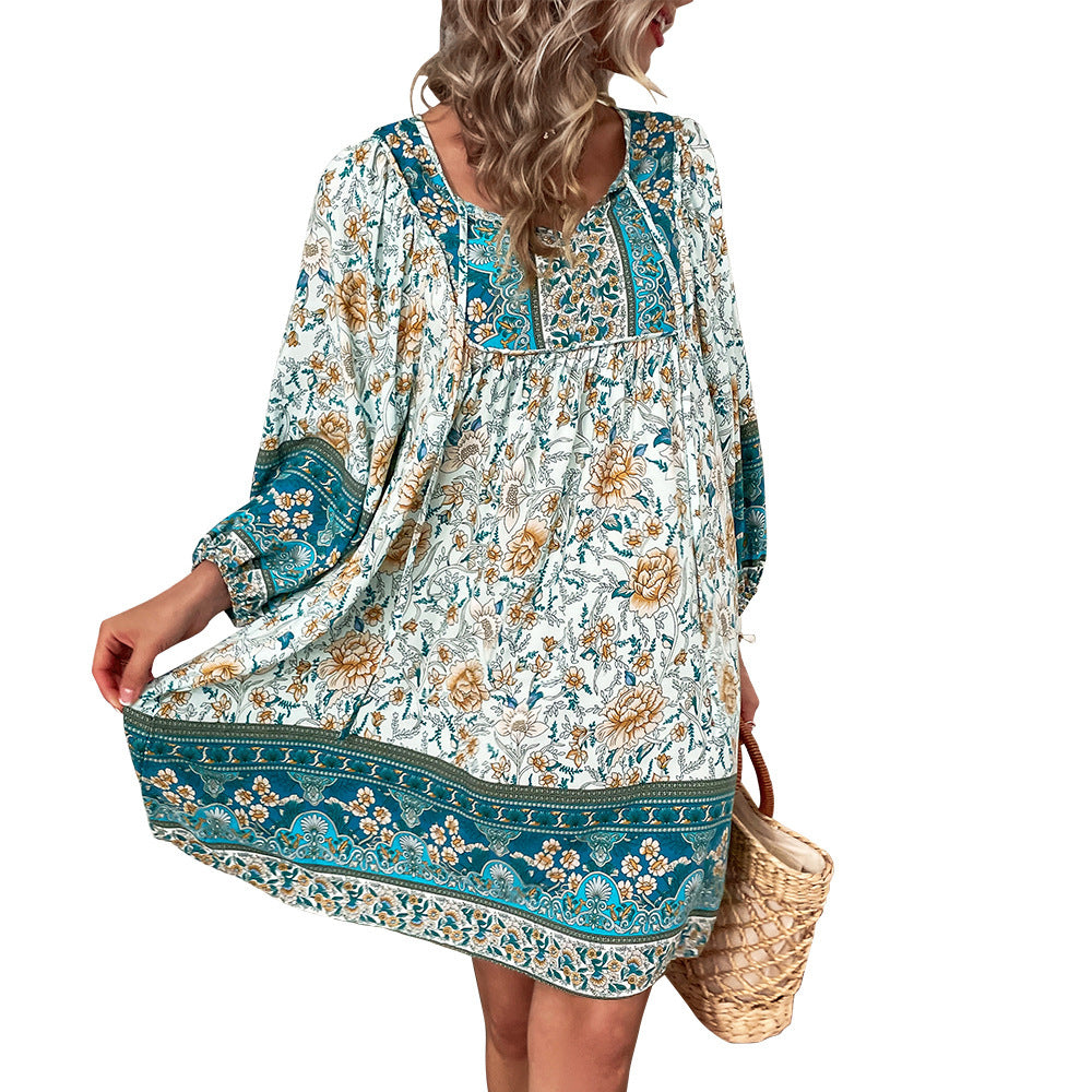 Boho Summer Loose Maxi Dress – Casual Beach & Vacation Wear for Women.