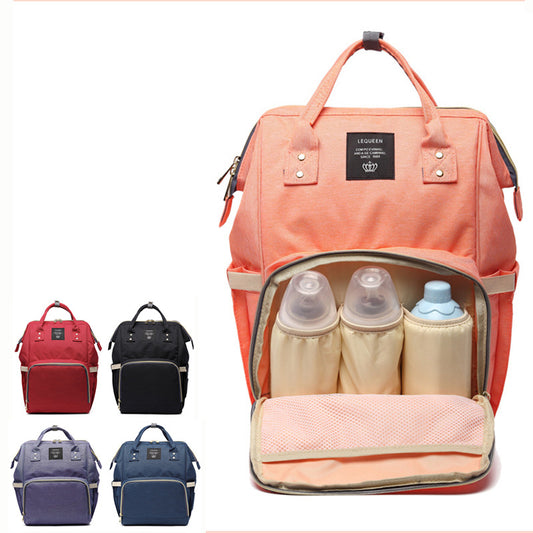 Fashion Mummy Maternity Nappy Bag – Stylish Large-Capacity Diaper Backpack for Moms.
