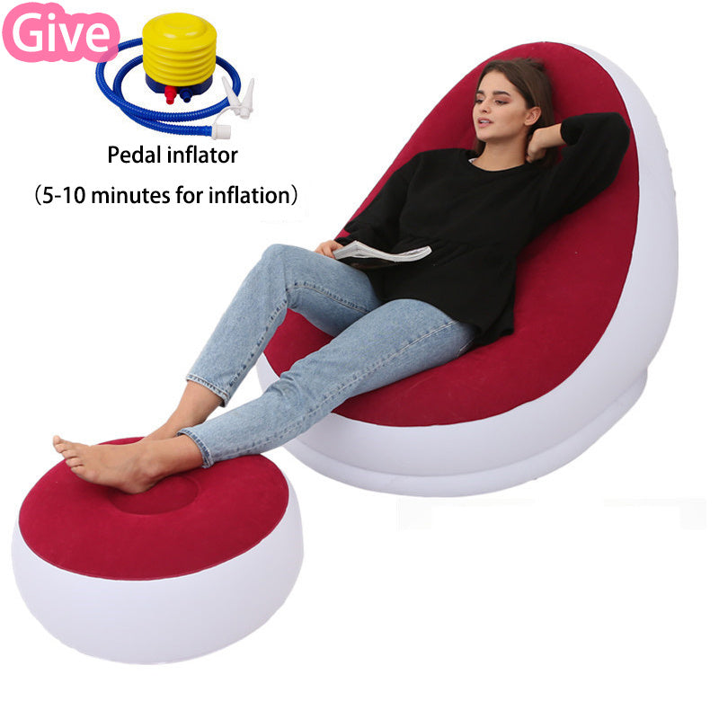 Inflatable Lazy Bean Bag Sofa | Folding Portable Lounge Chair for Home & Outdoor cjdropshipping