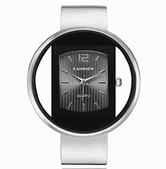 Luxury Women’s Bracelet Watch | Gold & Silver Dial Elegant Quartz Dress Watch - Bright Starz Store
