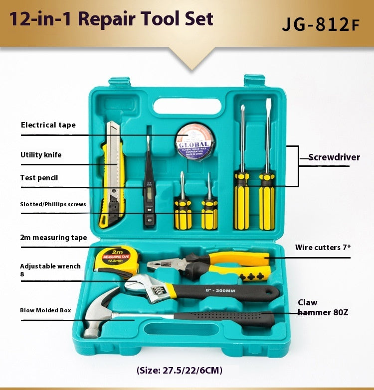 Household Repair Tool Kit | Complete Hardware Tools Set for Home DIY Repairs - Bright Starz Store