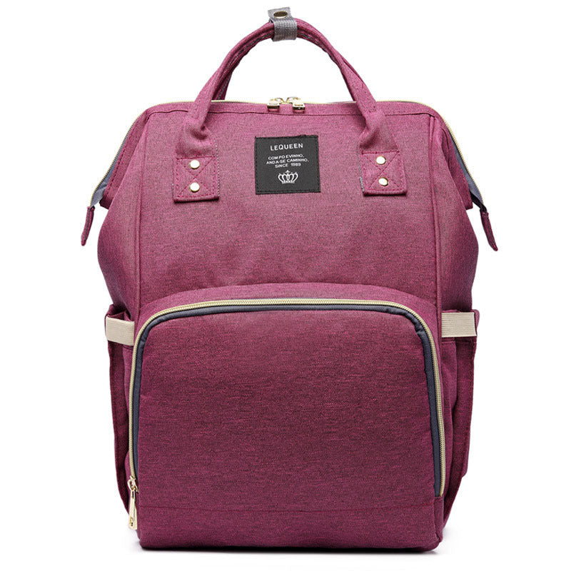 Fashion Mummy Maternity Nappy Bag – Stylish Large-Capacity Diaper Backpack for Moms.