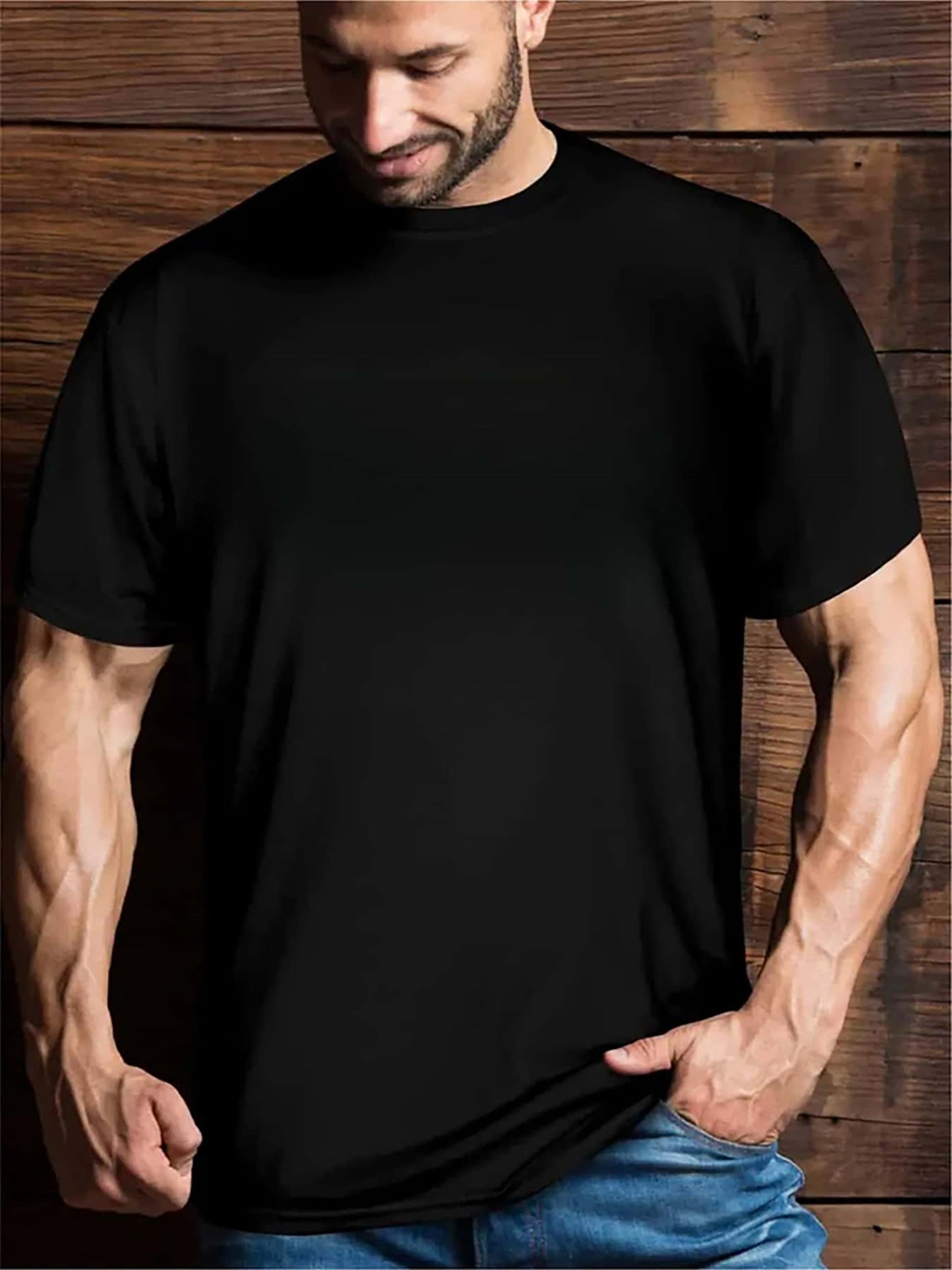 Plus Size Men’s Fight Shoot Graphic T-Shirt – Big & Tall Short Sleeve Summer Top.