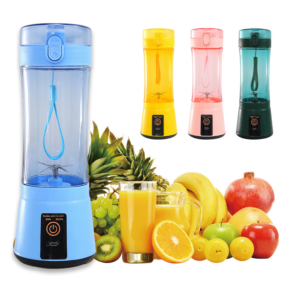 Portable Electric Fruit Juicer – USB Rechargeable Mini Smoothie Blender for Summer Drinks.