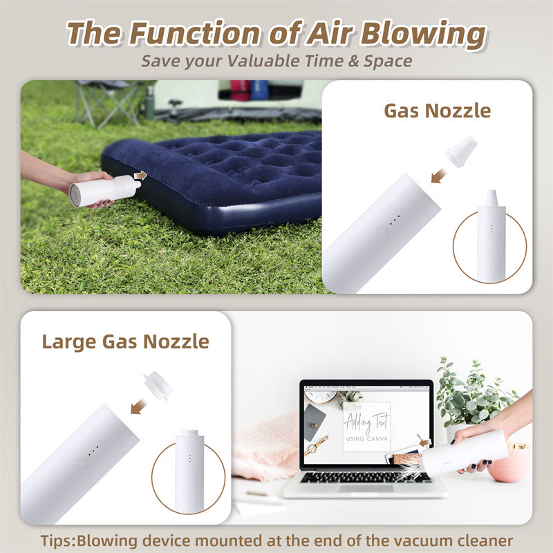 Shell Multifunctional Car Vacuum Cleaner 10kPa Outdoor Suction Blowing And Charging Integrated Car Vacuum Cleaner cjdropshipping
