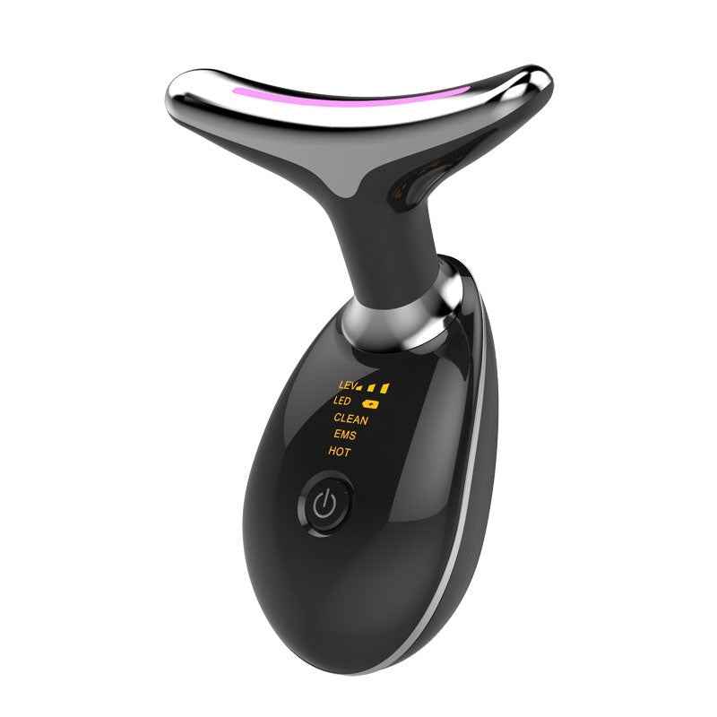 EMS Thermal Neck Lifting And Tighten Massager Electric Microcurrent Wrinkle Remover.