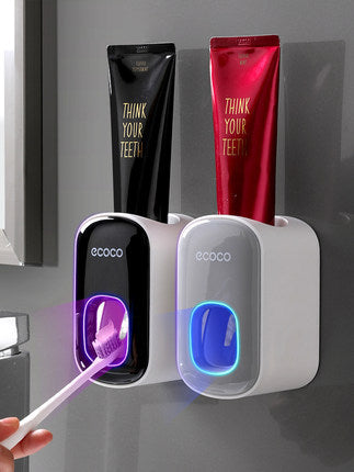 Automatic Toothpaste Dispenser | Wall Mounted Bathroom Accessories Holder Set - Bright Starz Store