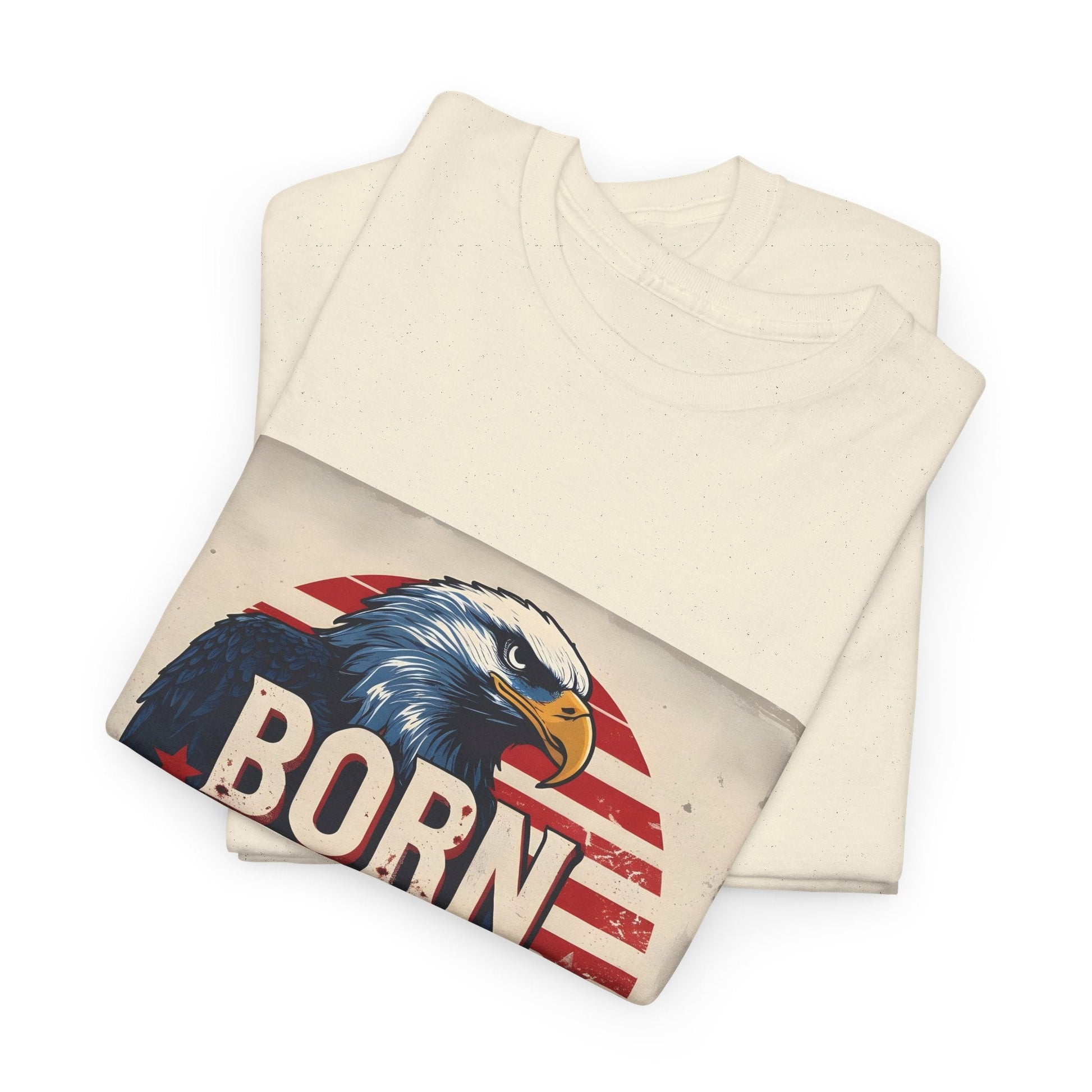 Patriotic Unisex Tee - Born Free Live Loud American Pride Shirt Printify