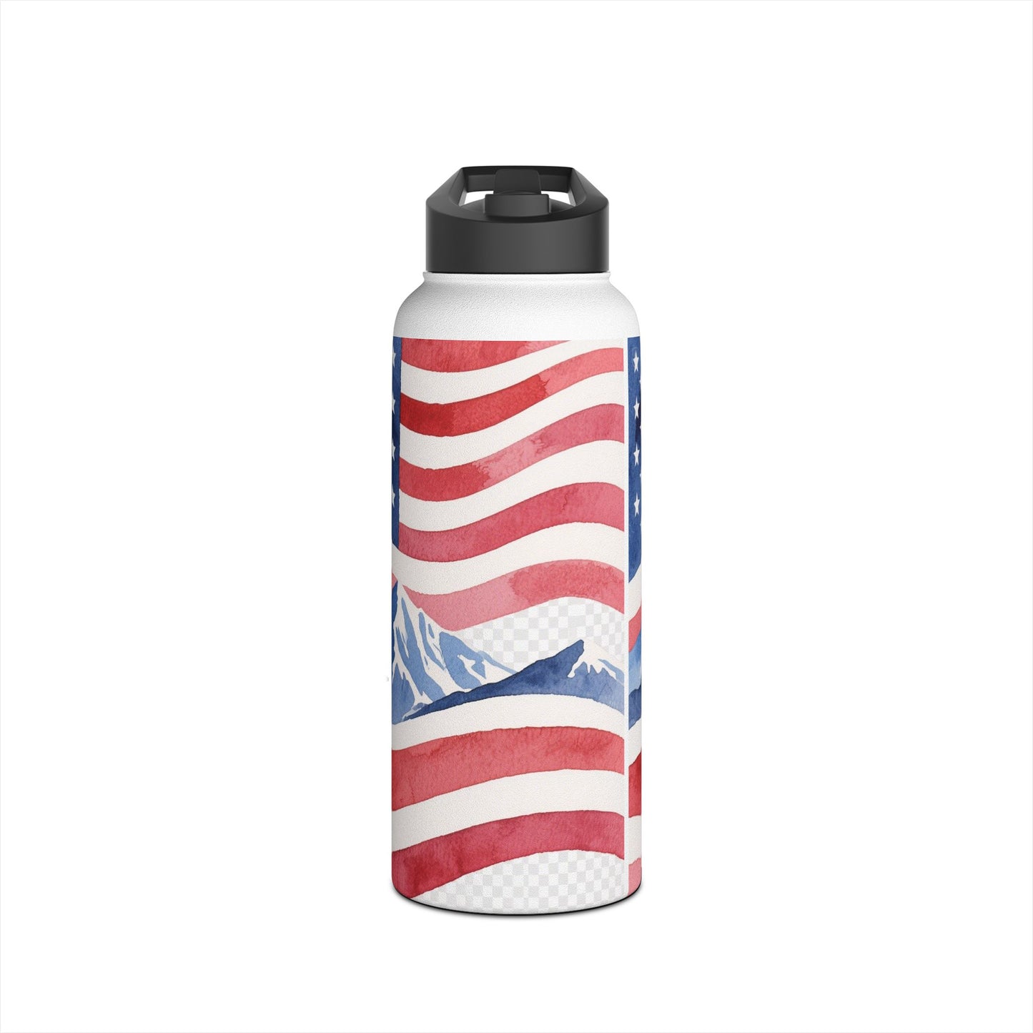 Stainless Steel Water Bottle, Standard Lid.