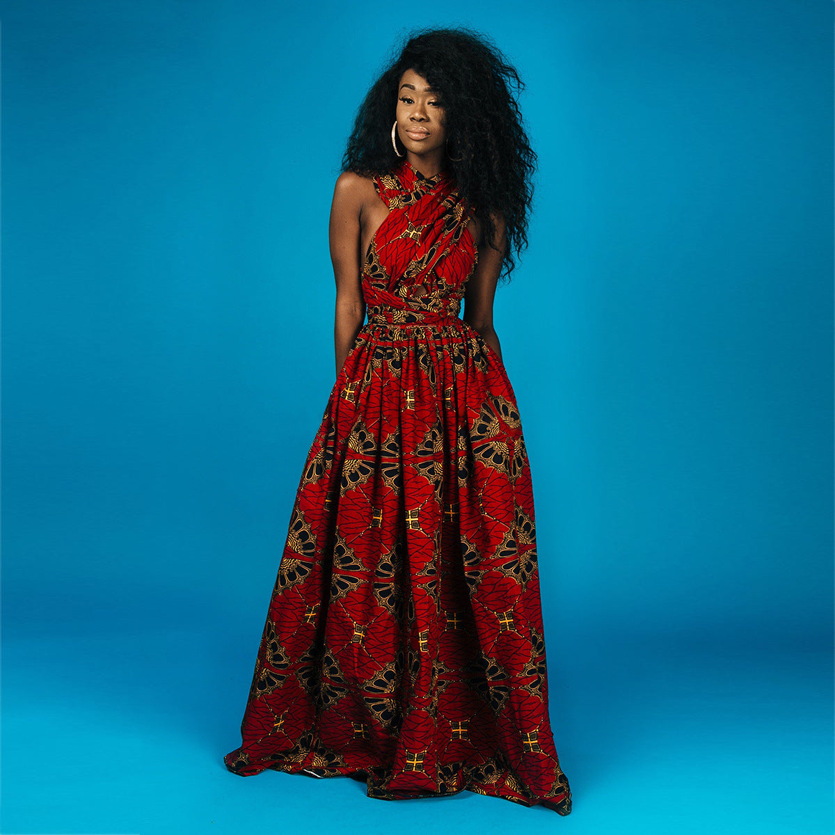 Elegant Women’s Maxi Dress – Long Flowing Evening, Beach & Party Dress for Summer/Fall.