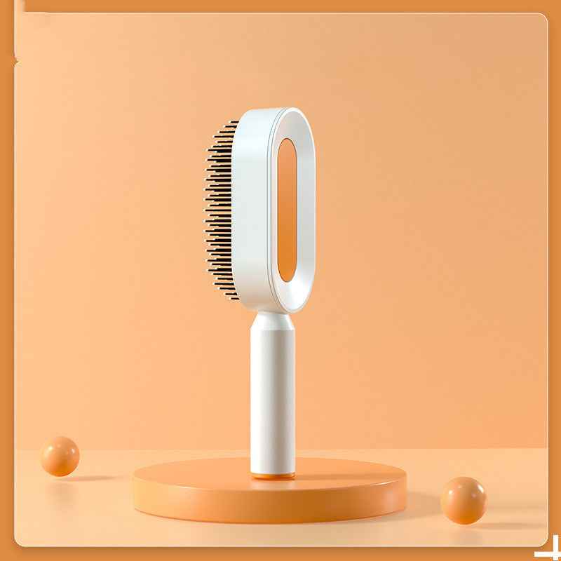 Self-Cleaning Anti-Static Hair Brush – One-Key Airbag Scalp Massager for Women
