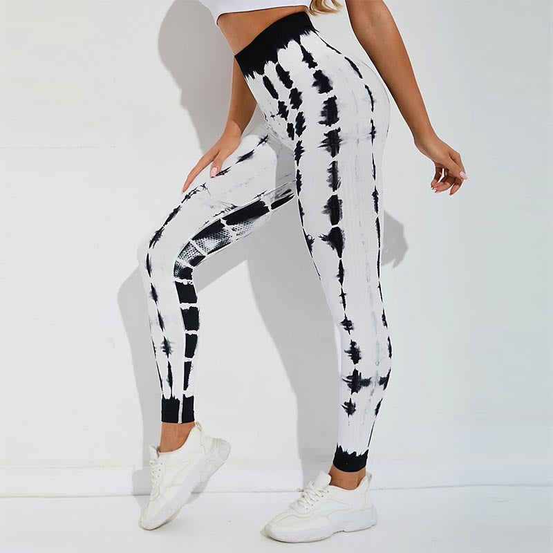 Tie-Dye Seamless High-Rise Sports Leggings – Stylish, Comfortable.
