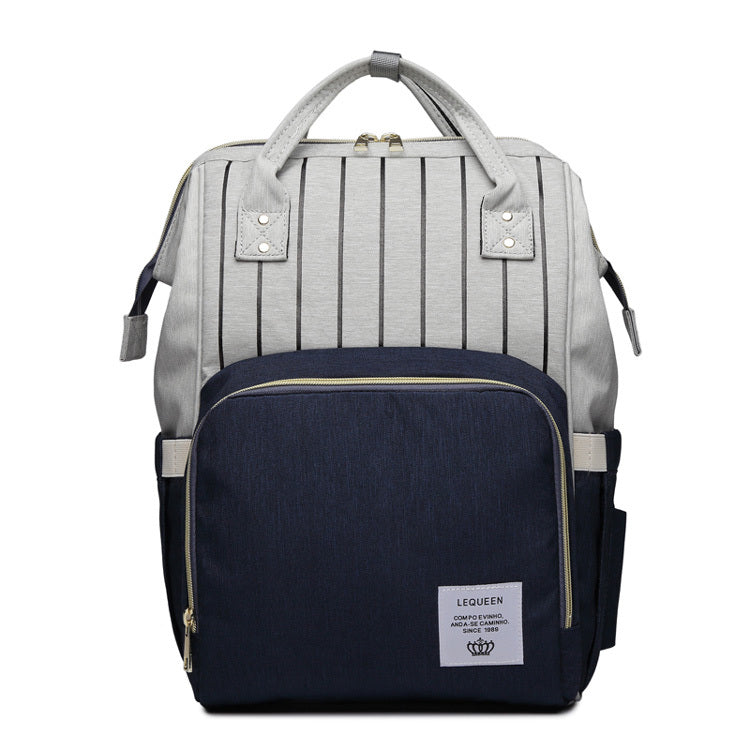 Fashion Mummy Maternity Nappy Bag – Stylish Large-Capacity Diaper Backpack for Moms.